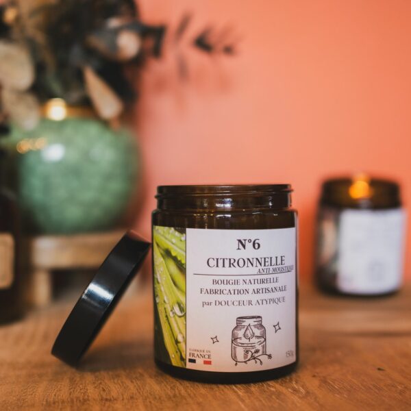 Bougie naturelle citronnelle